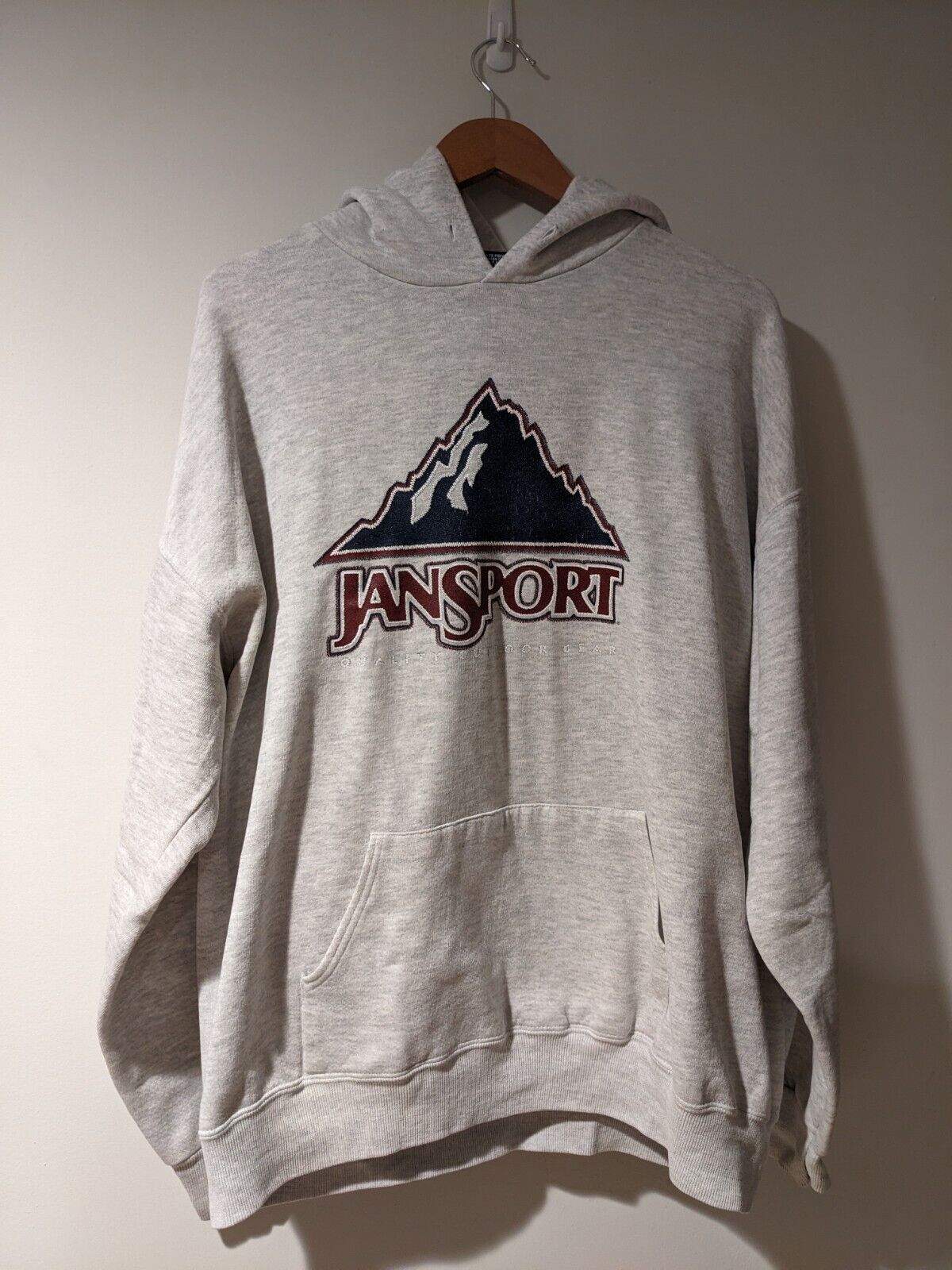 Vintage 90s Jansport Logo X-Large Gray Hoodie | eBay Vintage 90s Jansport Logo X-Large Gray Hoodie | eBay