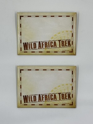 Two (2) Disney World Buttons Wild Africa Trek - Disney s Animal Kingdom