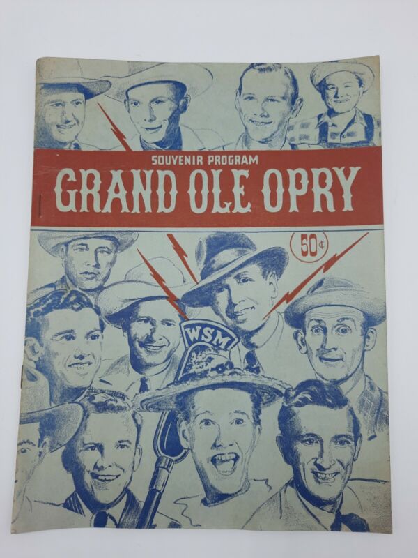 Grand Ole Opry WSM Souvenir Program Hank Williams Sr. Ernest Tubb Autogragh