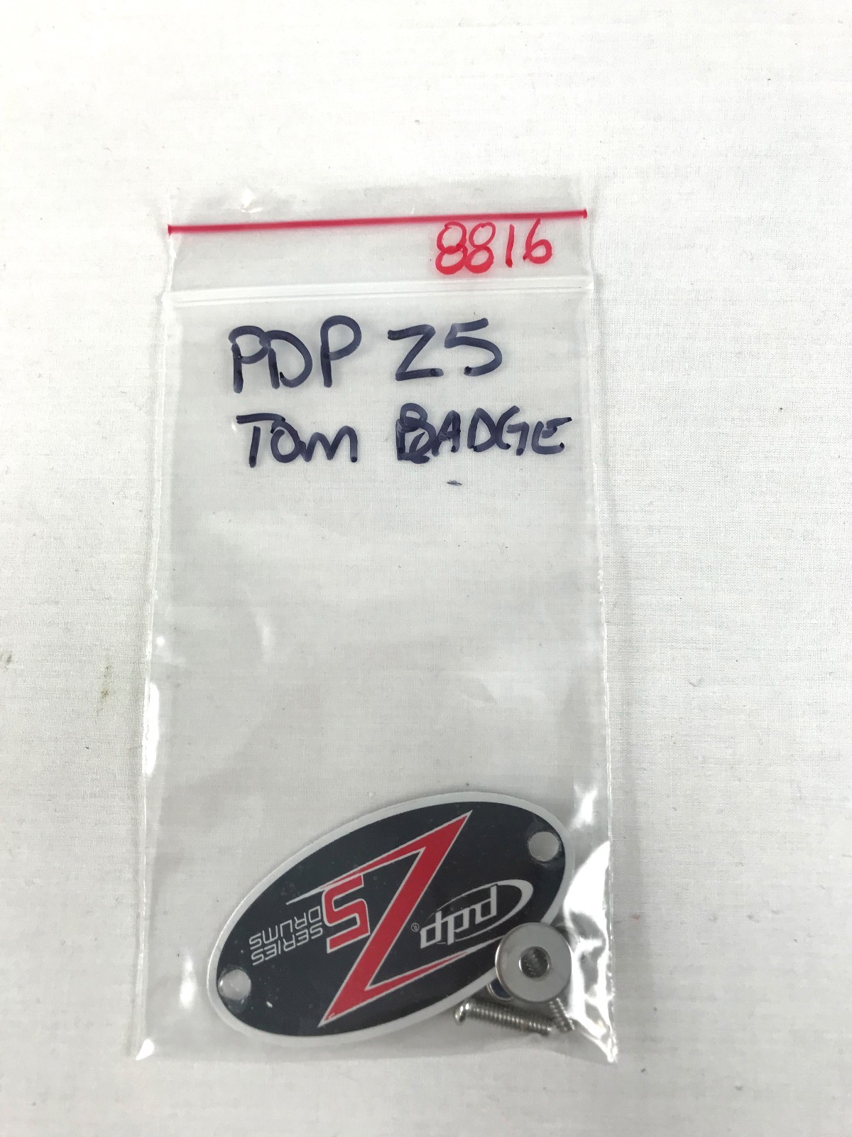 PDP Z5 Series Badge Plate & Bolt Set Drum Replacement Part #8816