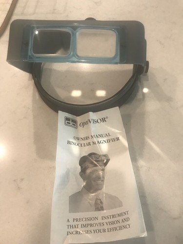 OptiVISOR Headband Glass Magnifier DA-5, 2-1/2X,  8