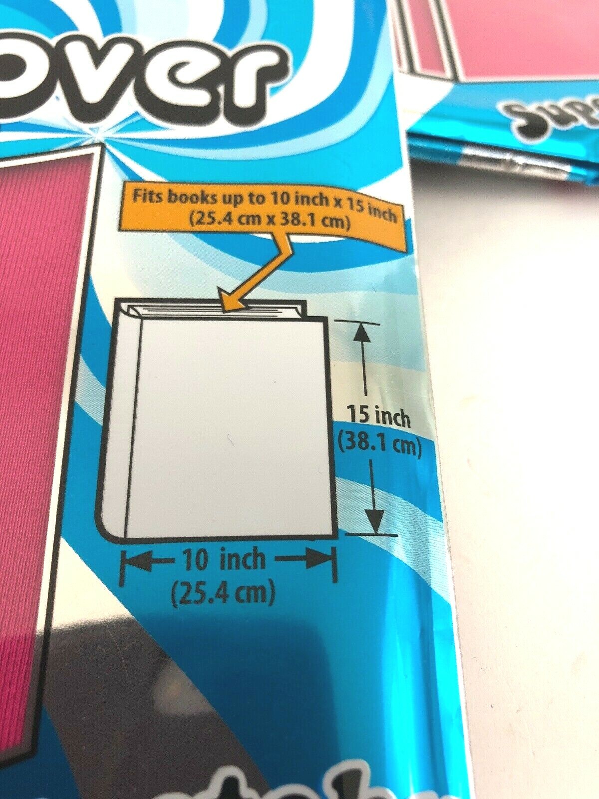 It's Academic XXL Jumbo Book Cover Stretches to Fit Oversized Hot Pink Lot Of 6