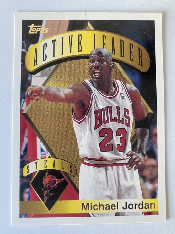 Michael Jordan Topps 1995 Active Leaders Steals