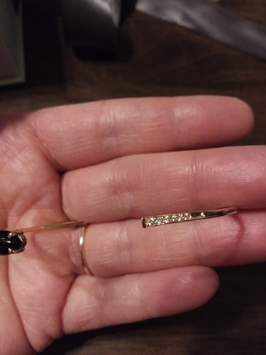 Zoe Chicco Yellow Gold Black Onyx and Pave Diamond Cuff