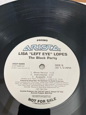 LISA ''LEFT EYE'' LOPES THE BLOCK PARTY PROMO - VINYL LP