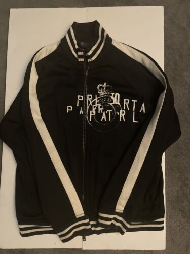 RALPH LAUREN POLO PRL COTTON BLACK ZIP TRACK JACKET WHITE RALPH LAUREN POLO PRL COTTON BLACK ZIP TRACK JACKET WHITE