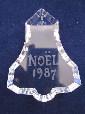 Baccarat ノエルオーナメント 1987 1987 BACCARAT CRYSTAL CHRISTMAS ORNAMENT NOEL WITH BOX AND