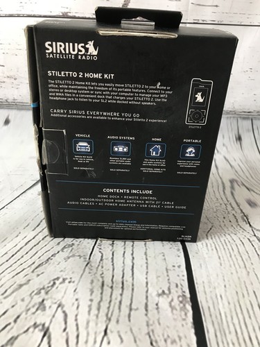 Sirius Stiletto 2 Satellite Radio Home Kit - SLH2R Retails For $138