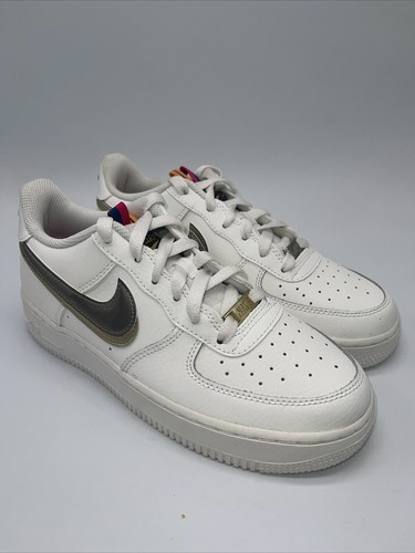 Nike Air Force 1 LV8 Off Noir Metallic Pewter GS Size 6.5Y