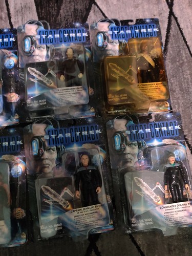 Star Trek 1st Contact Movie SET of 9 Figures 6 inch Playmates 1996 RARE