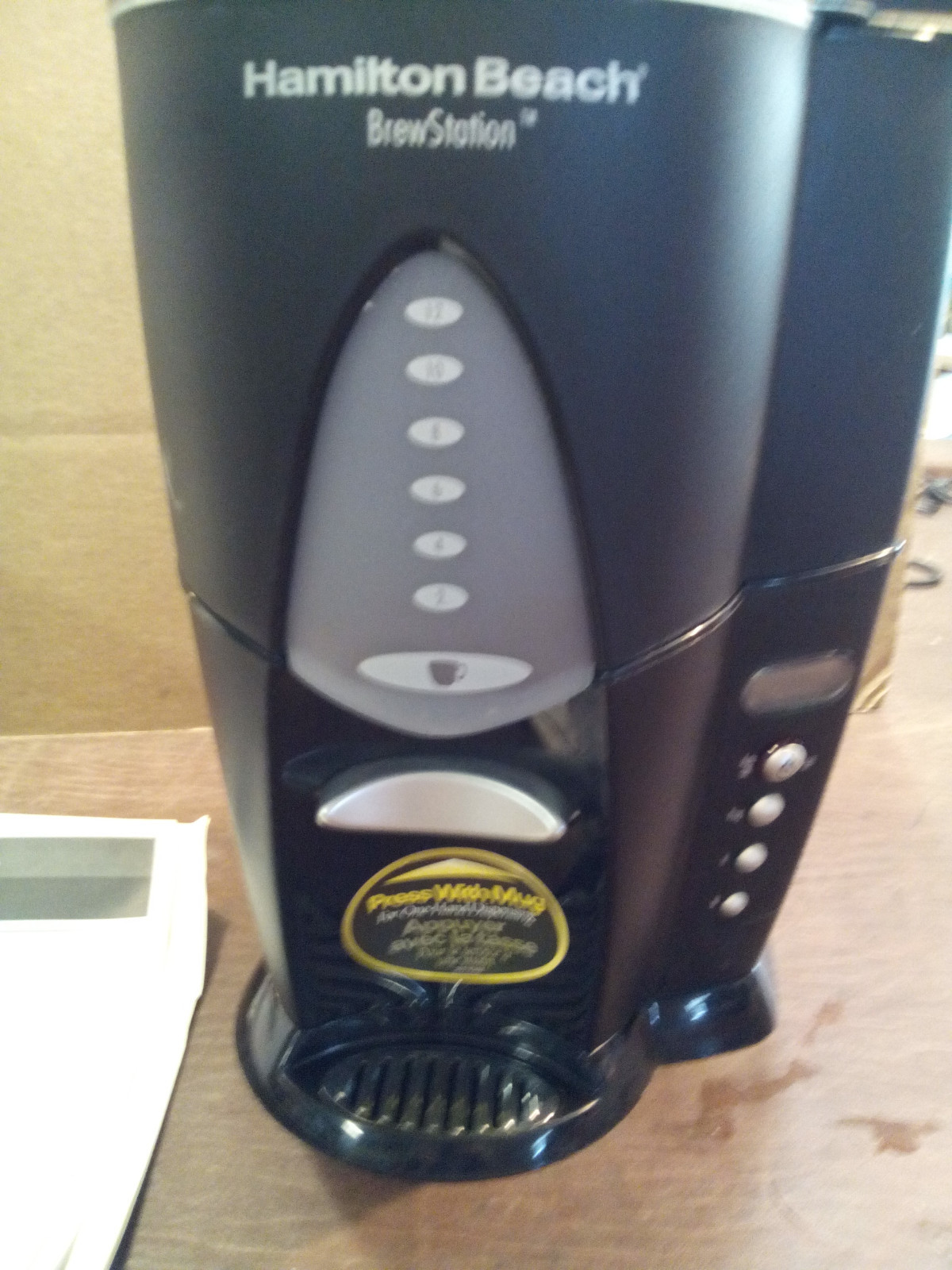 HAMILTON BEACH BREW STATION  12-CUP SINGLE SERVE COFFEE MAKER MODEL# 47224