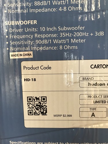 hudson acoustics 5.1 home theater system