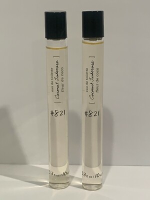Lot Of 2 Gap Coconut Tuberose Eau De Toilette Rollerball Women - 0.3 oz each