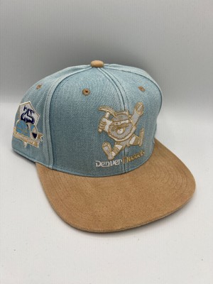 Denver Nuggets NEW NBA Basketball 25th Anniversary Denim Suede Fitted Hat Cap