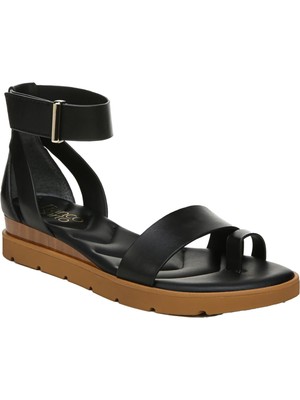 

FRANCO SARTO Женские черные сандалии Davenport на платформе 1/2 дюйма с круглым носком на танкетке 8,5 м, Черный, I1630S1