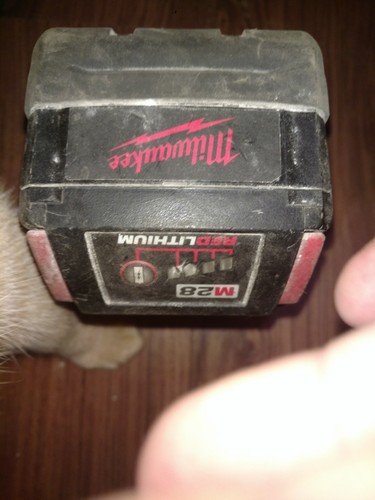 Milwaukee M28 cordless battery, 28 volt
