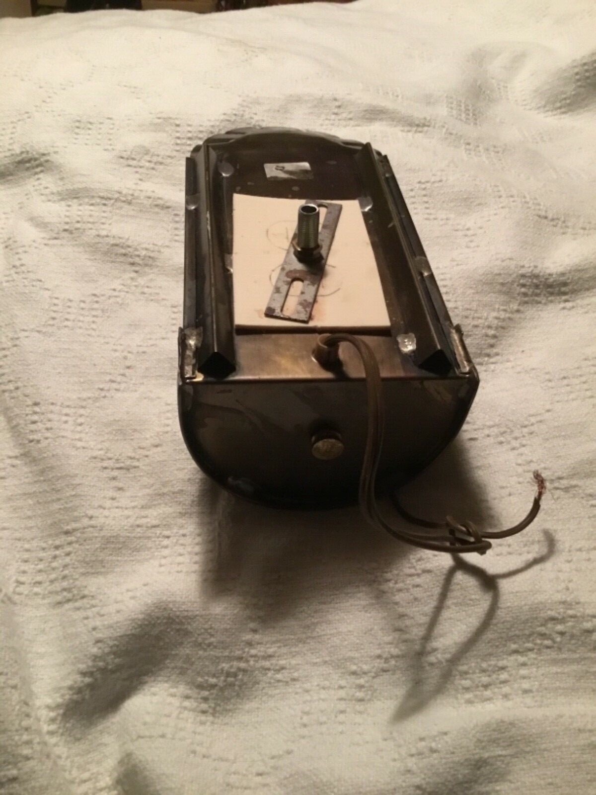 Brass wall sconce electric candle style hall light fixture vintage