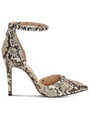 

Женские бежевые туфли-лодочки JESSICA SIMPSON со змеиной подкладкой Prinella Toe Stiletto 8,5 м, Бежевый, JS-PRINELLA