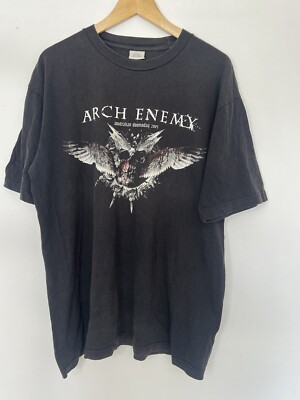 Arch Enemy Australian Doomsday 2005 Tour Band T- Shirt Size XL