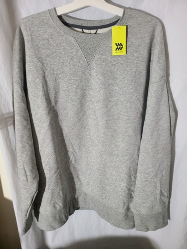 Men's Cotton Fleece Crewneck Sweatshirt All in Motion