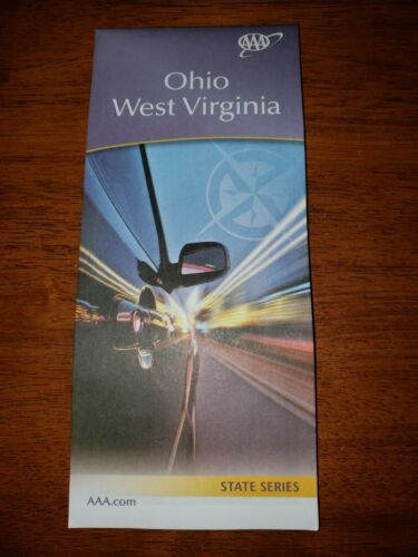 AAA OHIO / WEST VIRGINIA State Travel Road Map Vacation Roadmap OH / WV 2021