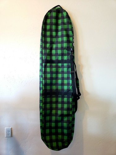 Burton Snowboard Bag Carry Travel Case 156 cm Green Plaid 156cm Unisex RARE!!!