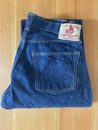 TCB Jeans 60's Jeans Selvedge Japanese Denim 33x34 Tapered TCB Jeans 60's Jeans Selvedge Japanese Denim 33x34 Tapered