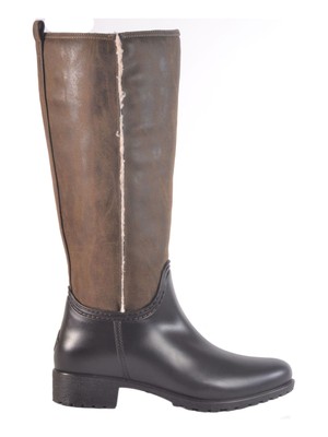 

Женские резиновые сапоги DAV Cheyenne Black Equestrian Fold для средней высоты, Коричневый, CHY-T