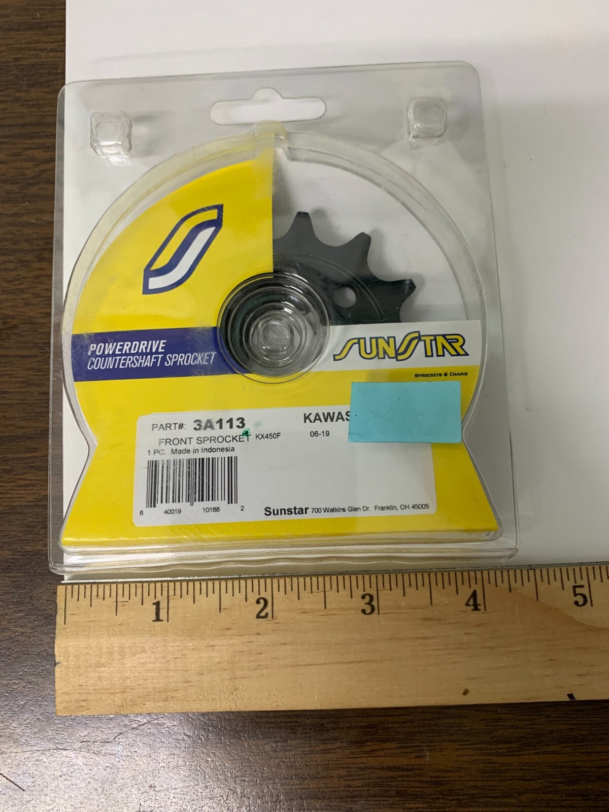 aya　0823 New Sunstar Front Sprocket 13 Tooth 520 Kawasaki KX450F 2006