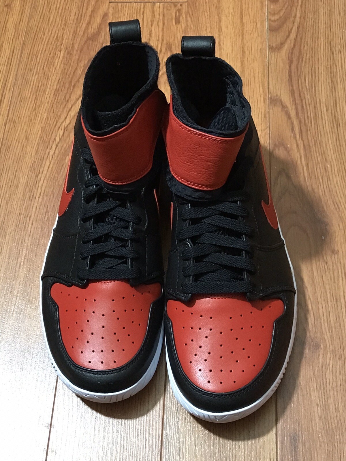 Pre-owned Nike Wms Flare Lg Qs Aj1 Jordan Serena Williams 878458-023 Sz 10.5, 11.5 In Black, Varsity Red