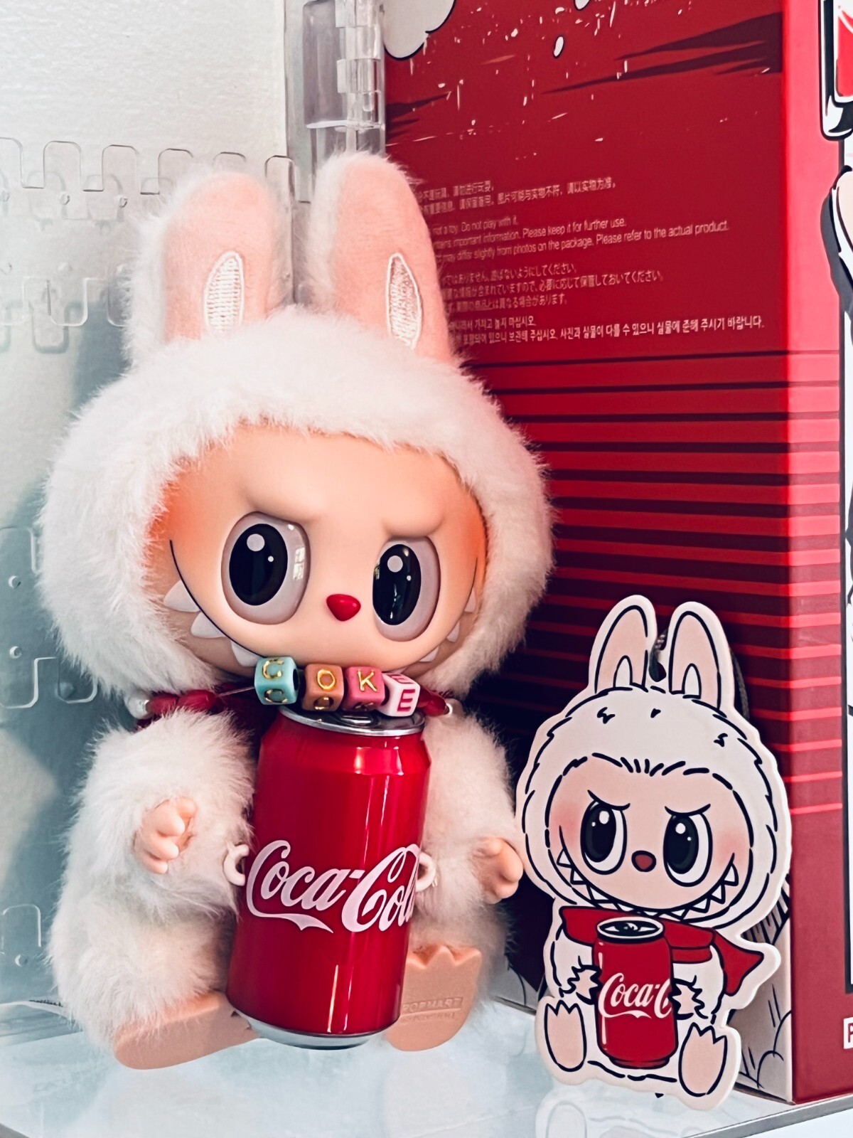 THE MONSTERS コカ・コーラ Happy Factor LABUBU US Seller Pop Mart New Labubu The Monsters Authentic Coca