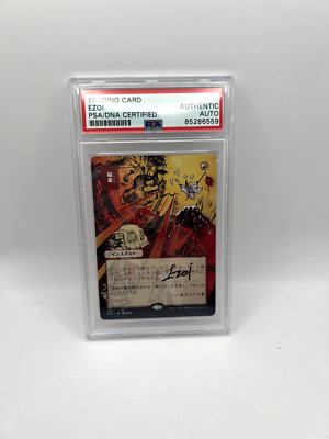 PSA EZOI Signed Lightning Bolt JP Alt Art 105 Rare Strixhaven Mystical Archives