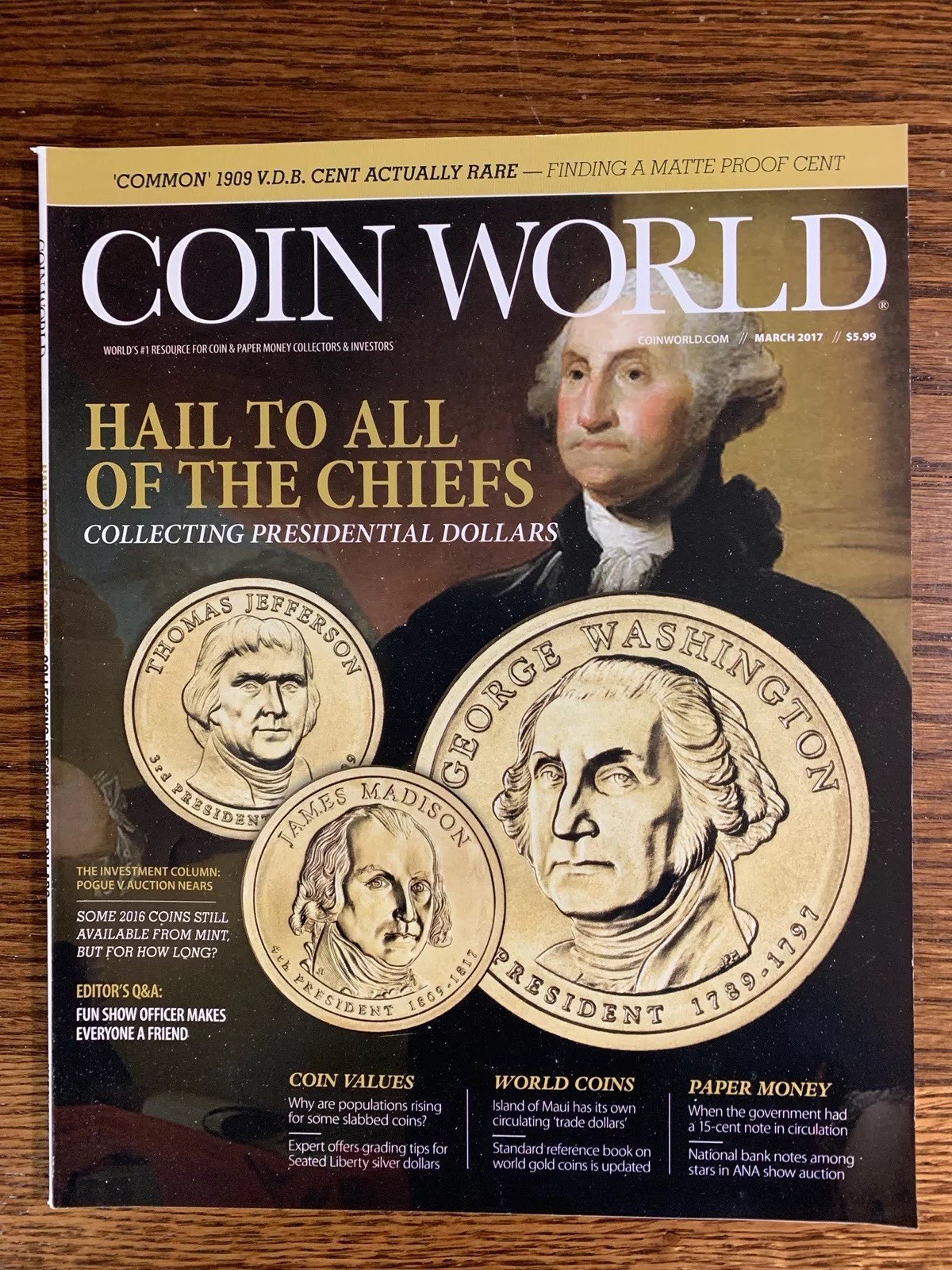 Lot of 12 Coin World Magazines, All 2017 issues + Dealer Directory