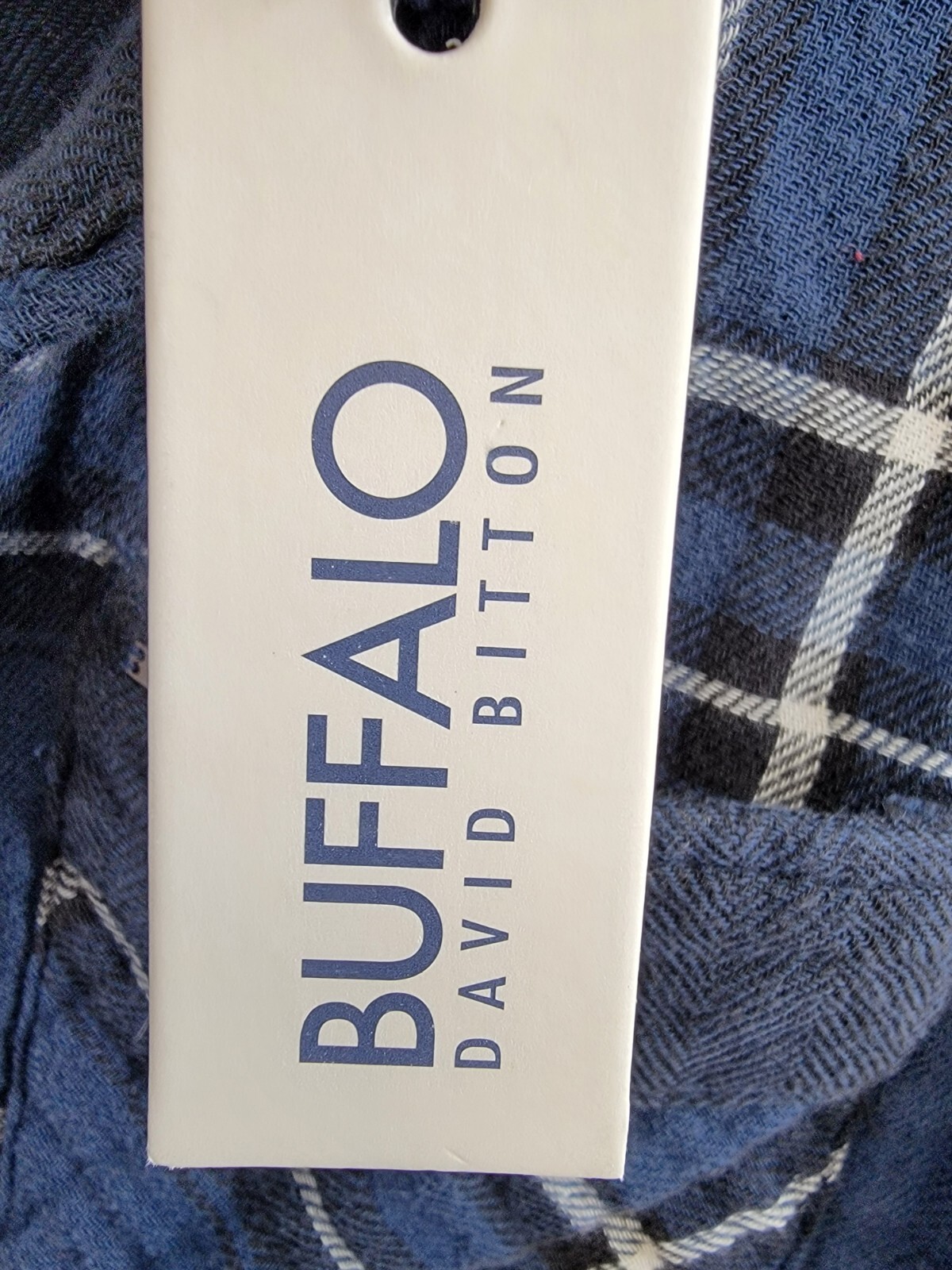 Buffalo David Bitton Sujay Plaid Long Sleeve Shirt Men's S Whale Patch Pocket - Picture 18 of 19