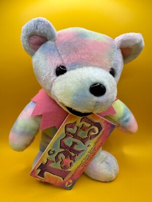 GRATEFUL DEAD BEAN BEAR - BY LIQUID BLUE - ''TAFFY'' BEAR - NEW WITH TAGS RARE