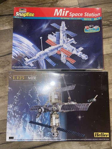 プラモデル Mir space station SnapTite 1/144スケ Revell Mir Space Station Snaptite 1/144 & Heller 1/125 80442