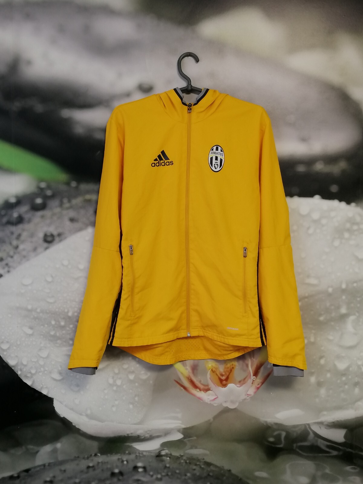 Juventus 2016 training running light zip jacket coat Adidas