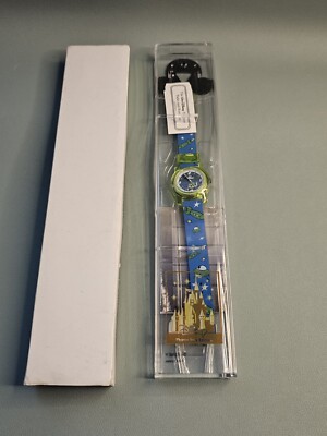 Vintage Disney Time Works  Watch New in Box Theme Park Edition Buzz Lightyear 90