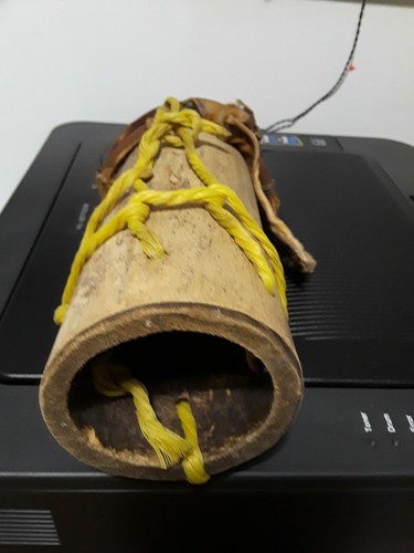 ASHIKO,DJEMBE, NATIVE DRUMS REAL ANIMAL SKIN 7.5 INCH TALL