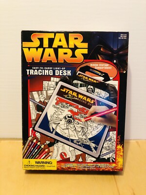 2005 Star Wars Easy Carry, Light Up Tracing Desk - RoseArt  NIB