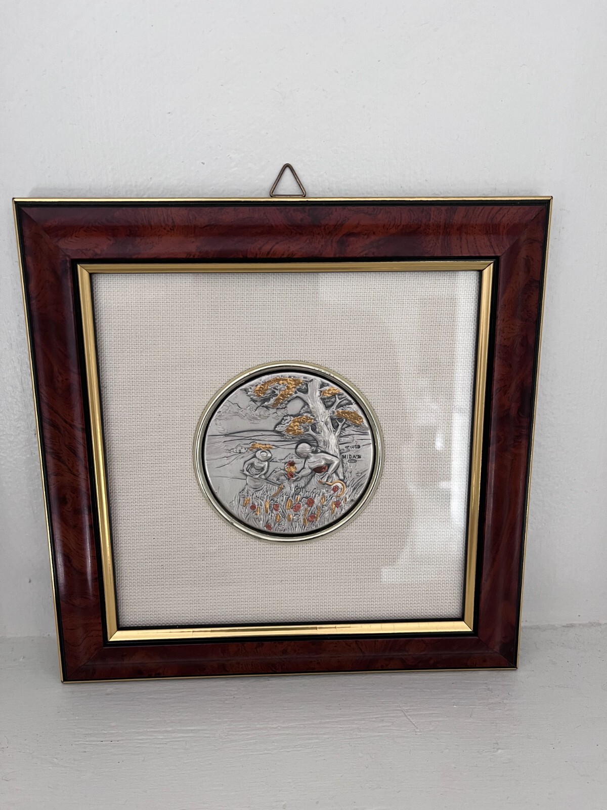 銀版画　イタリア製　　Silver art made in Italy Vintage Creazioni Artistiche Silver Framed Italy Scenery