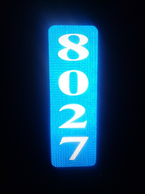 Personalized Reflective Address/ Property Sign- Single Sided, Mailbox / 911