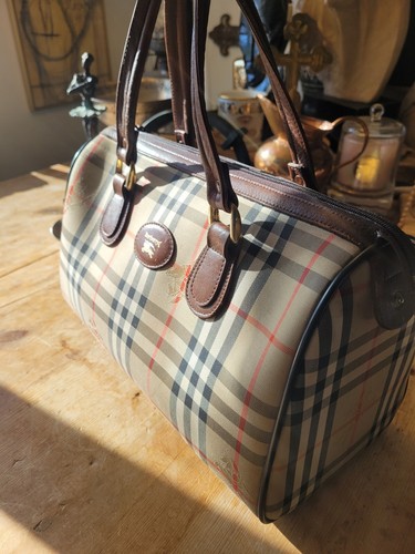 バッグ Burberrys Nova Check Boston Bag Burberry Nova Check Shadow Horse Boston Bag Travel Beige