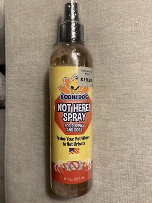 BODHI DOG ''NOT HERE!  SPRAY | Trains Your Pet Where Not to Pee 8oz Sealed Bottle