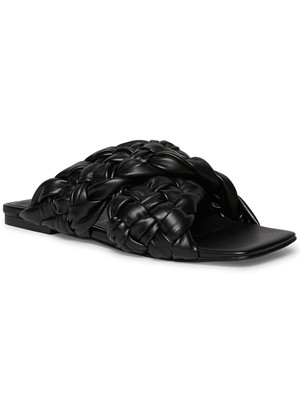 

STEVE MADDEN Черные женские шлепанцы с квадратным носком Marina, размер 5,5 м, Черный, MARI18S1