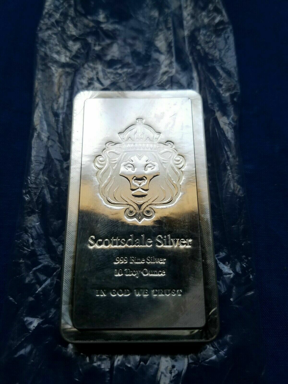 10 x 10oz Scottsdale STACKER Silver Bars 100 Troy oz .999 Silver Bullion