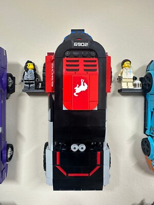 3D Printed LEGO Speed Champions Wall Mount for Ford Bronco R w/ Minifig Stand