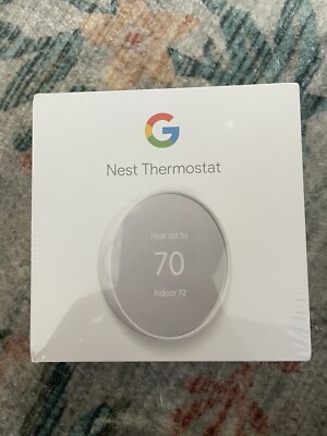 Google Nest Smart Thermostat, Snow - GA01334-US