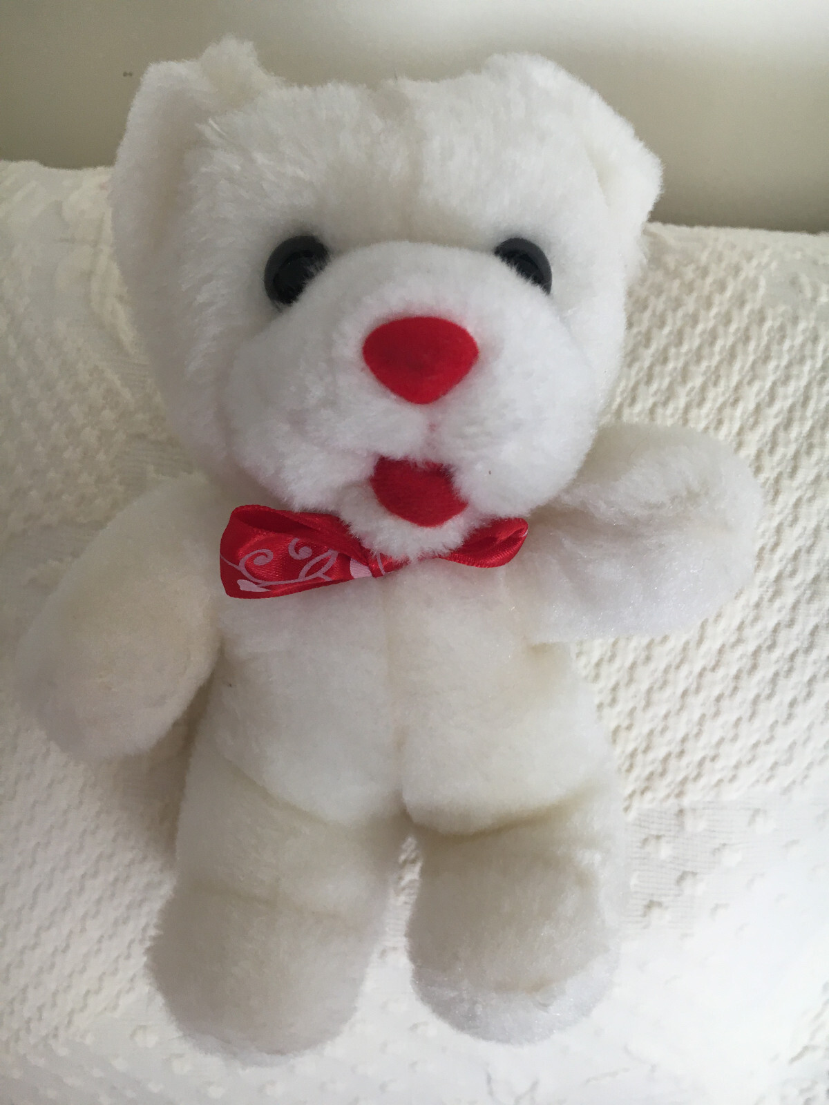 Vintage 1990s White Teddy Bear | eBay