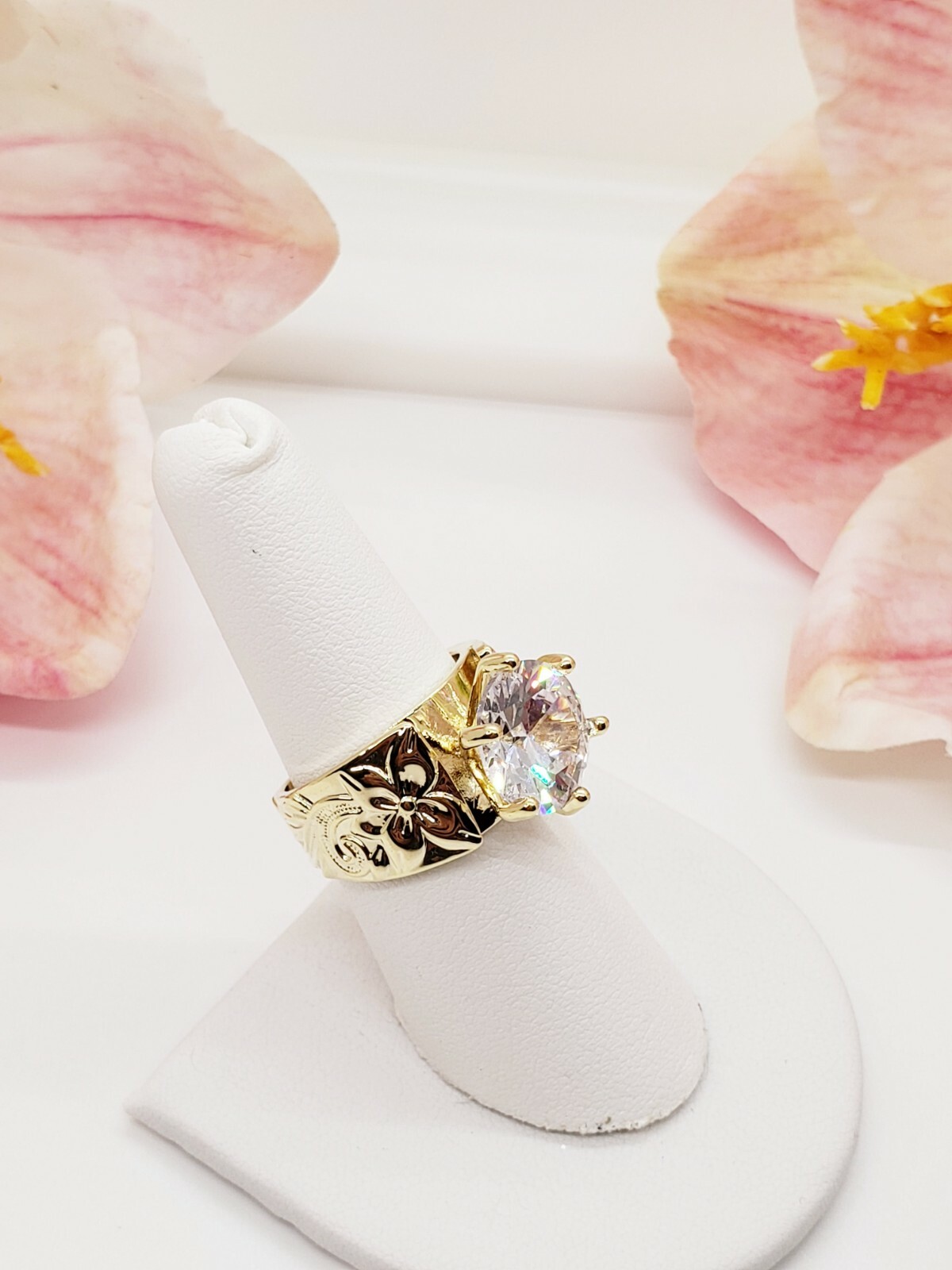 Hawaiian French Mound Ring with CZ | eBay